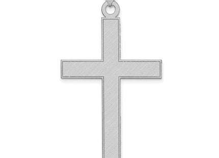 14K white gold cross pendant