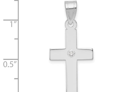 14k White Gold Pendants Style XWR39 - Classique Jewelry Inc.