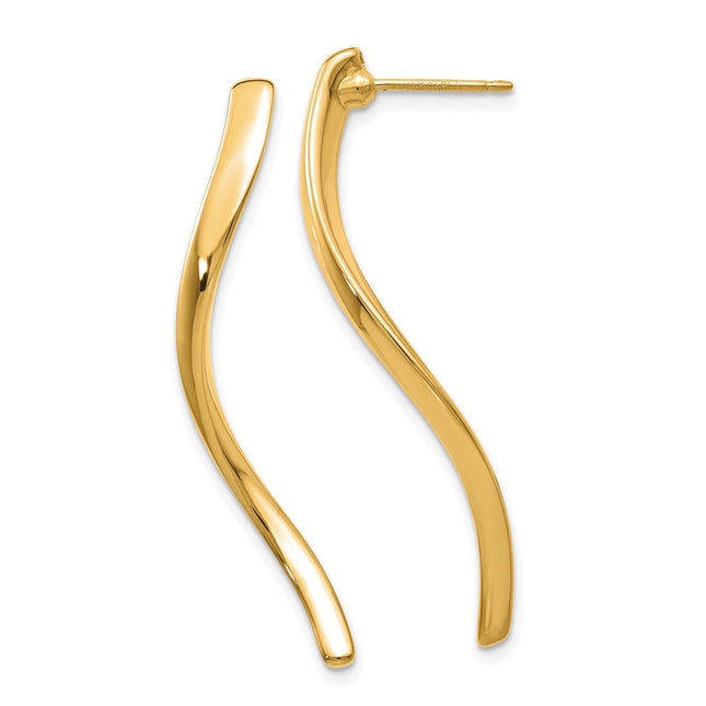 14k Yellow Gold Earrings Style XY1011 - Classique Jewelry Inc.
