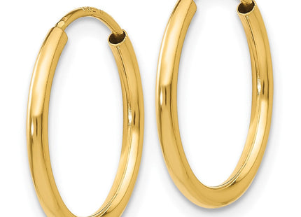 14K white gold earrings, alternate view