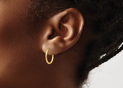 14K white gold earrings, another view