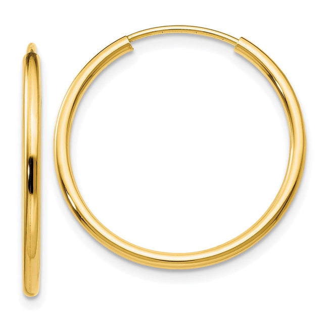 14K gold hoop earrings