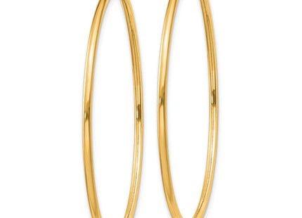 14k Polished Round Endless Hoop Earrings (Style XY1164)