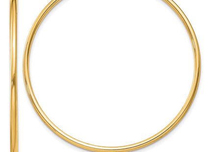 14k Polished Round Endless Hoop Earrings (Style XY1164)