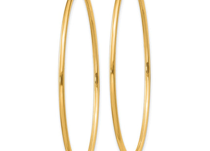 14k Polished Round Endless Hoop Earrings (Style XY1165)