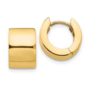 14k Round Hinged Hoop Earrings (Style XY116)