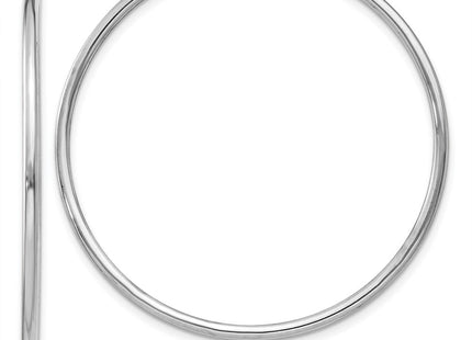 14k White Gold Polished Endless Hoop Earrings (Style XY1187)