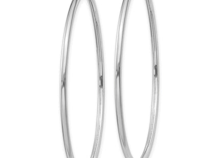 14k White Gold Polished Endless Hoop Earrings (Style XY1188)