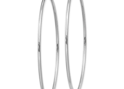 14k White Gold Polished Endless Hoop Earrings (Style XY1190)