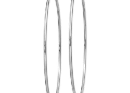 14k White Gold Polished Endless Hoop Earrings (Style XY1192)