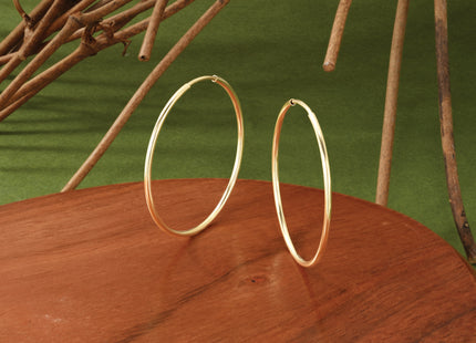 14k Endless Hoop Earring, 30 x 1.25mm