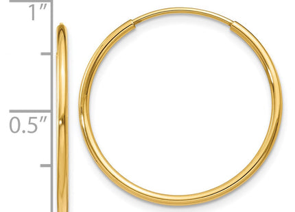 14k Yellow Gold Earrings Style XY1207 - Classique Jewelry Inc.