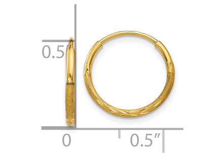 14k Yellow Gold Earrings Style XY1220 - Classique Jewelry Inc.