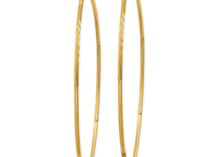 14k Diamond-cut Endless Hoop Earring (Style XY1224)