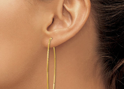14k Diamond-cut Endless Hoop Earring (Style XY1224)