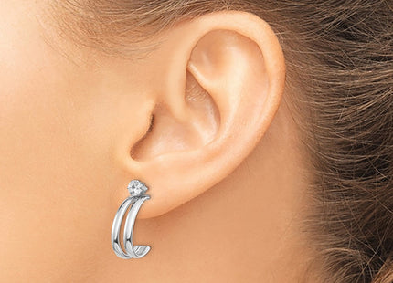 14k White Gold Earrings Style XY1228 - Classique Jewelry Inc.