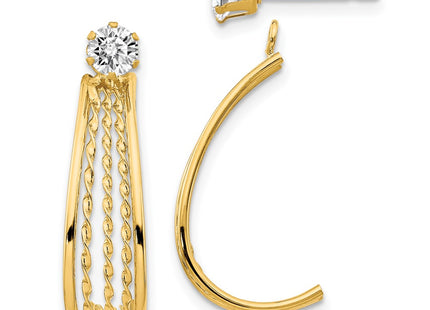 14k Yellow Gold Earrings Style XY1229 - Classique Jewelry Inc.