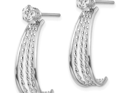 14k White Gold Earrings Style XY1230 - Classique Jewelry Inc.