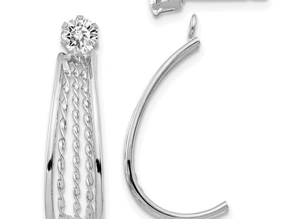 14k White Gold Earrings Style XY1230 - Classique Jewelry Inc.