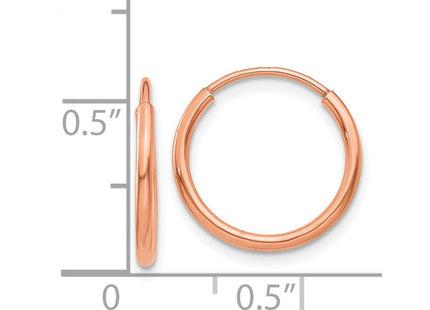 14k Rose Gold Earrings Style XY1234 - Classique Jewelry Inc.