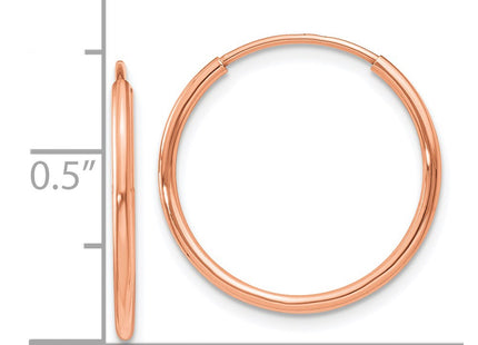 14k Rose Gold Earrings Style XY1236 - Classique Jewelry Inc.