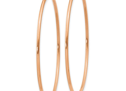 14k Rose Gold Polished Endless Hoop Earrings (Style XY1240)