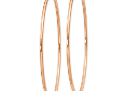 14k Rose Gold Polished Endless Hoop Earrings (Style XY1241)