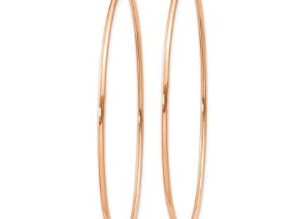 14k Rose Gold Polished Endless Hoop Earrings (Style XY1242)
