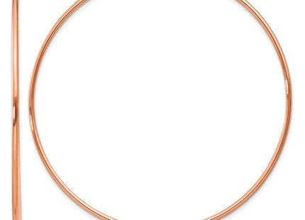 14k Rose Gold Polished Endless Hoop Earrings (Style XY1242)