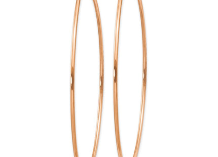 14k Rose Gold Polished Endless Hoop Earrings (Style XY1243)