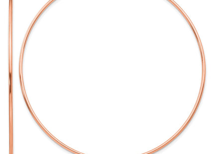 14k Rose Gold Polished Endless Hoop Earrings (Style XY1244)