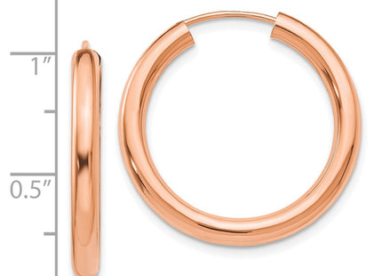 14k Rose Gold Earrings Style XY1252 - Classique Jewelry Inc.