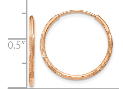14k Rose Gold Earrings Style XY1256 - Classique Jewelry Inc.