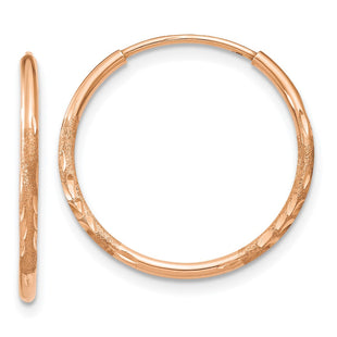 14k Rose Gold Earrings Style XY1256 - Classique Jewelry Inc.