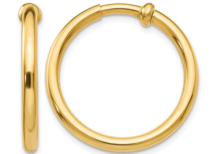 14K gold hoop earrings