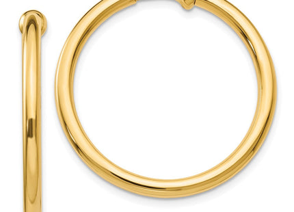 14k Non-Pierced Hoops Earrings (Style XY418)