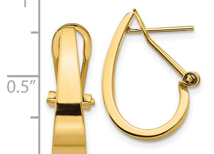 14k Yellow Gold Earrings Style XY607 - Classique Jewelry Inc.