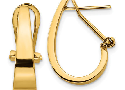 14k Yellow Gold Earrings Style XY607 - Classique Jewelry Inc.