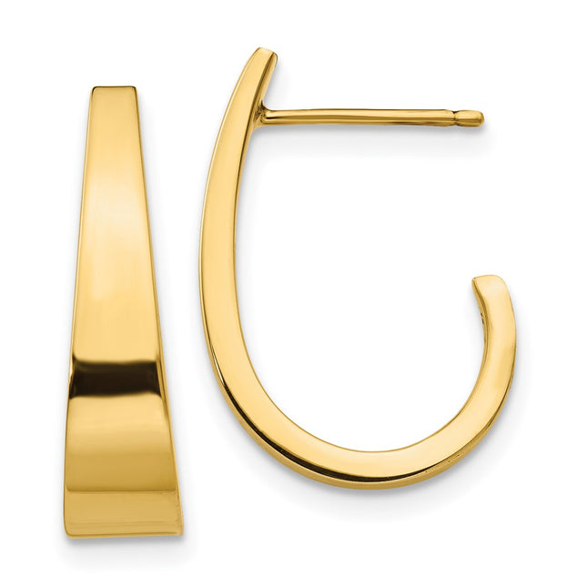 14k Yellow Gold Earrings Style XY611 - Classique Jewelry Inc.