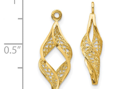 14k Yellow Gold Earrings Style XY656 - Classique Jewelry Inc.