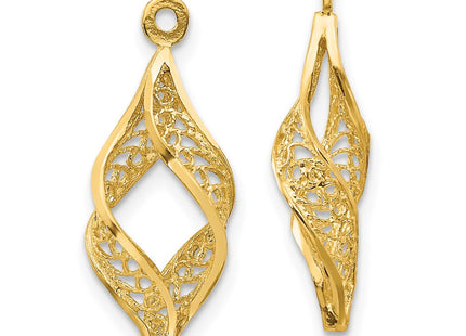 14k Yellow Gold Earrings Style XY656 - Classique Jewelry Inc.