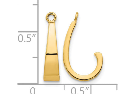 14K gold hoop earrings, another view