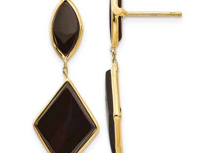 14k Yellow Gold Earrings Style XY812 - Classique Jewelry Inc.