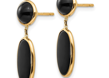 14k Yellow Gold Earrings Style XY814 - Classique Jewelry Inc.