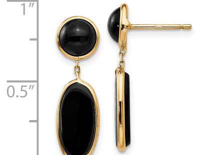 14k Yellow Gold Earrings Style XY814 - Classique Jewelry Inc.