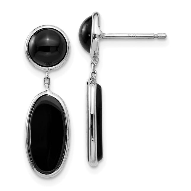 14k White Gold Earrings Style XY815 - Classique Jewelry Inc.