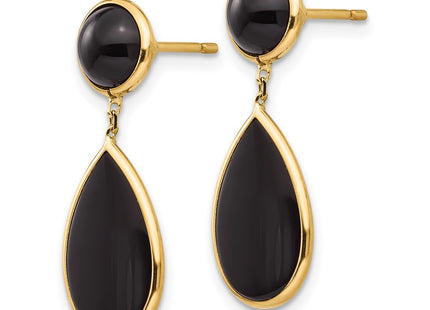 14k Yellow Gold Earrings Style XY817 - Classique Jewelry Inc.