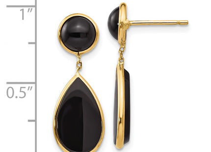 14k Yellow Gold Earrings Style XY817 - Classique Jewelry Inc.