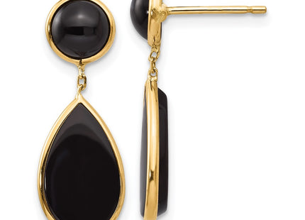 14k Yellow Gold Earrings Style XY817 - Classique Jewelry Inc.