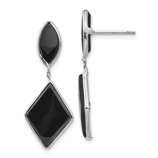 14k White Gold Earrings Style XY818 - Classique Jewelry Inc.